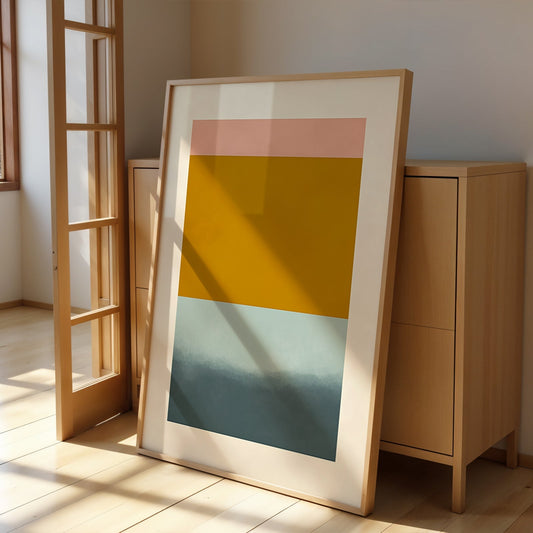 Abstract Painting for Home Golden Silence by NYC Abstract