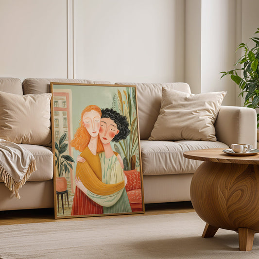 Canvas Art in a Lifestyle Setting