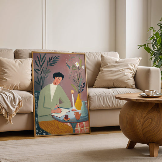 Canvas Art in a Lifestyle Setting