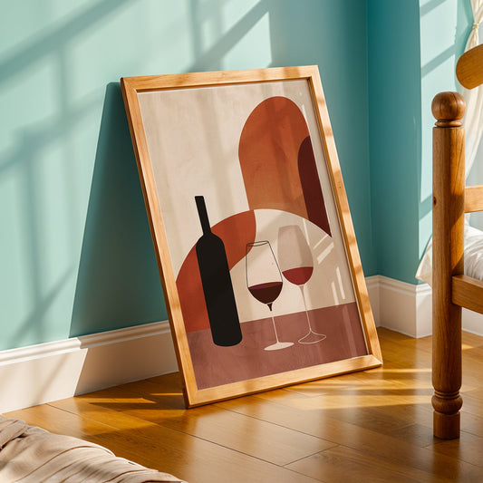 Praha Bohemian Artwork in a Lifestyle Setting
