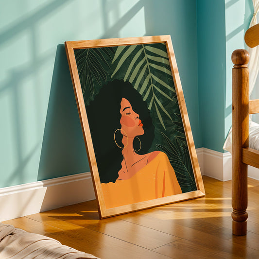 Praha Bohemian Artwork in a Lifestyle Setting