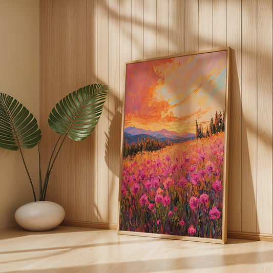 Floral Painting in a Lifestyle Setting