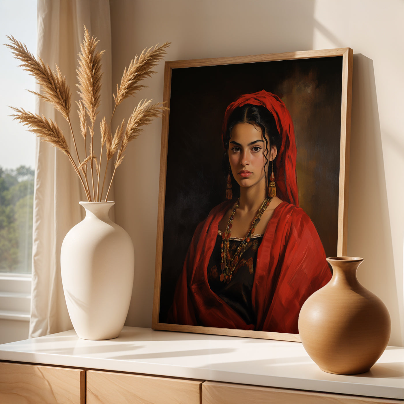 Istanbul Painting in a Lifestyle Setting