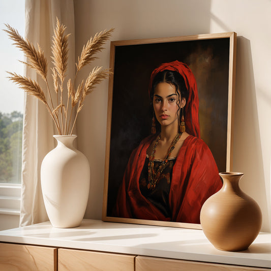 Istanbul Painting in a Lifestyle Setting
