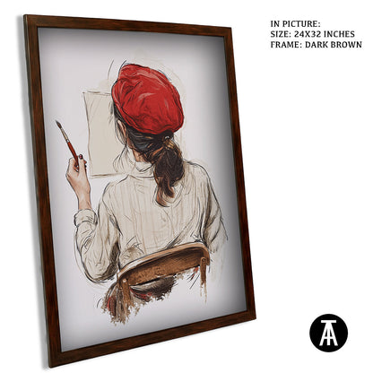 Artwork in Metal Champagne Gold Frame