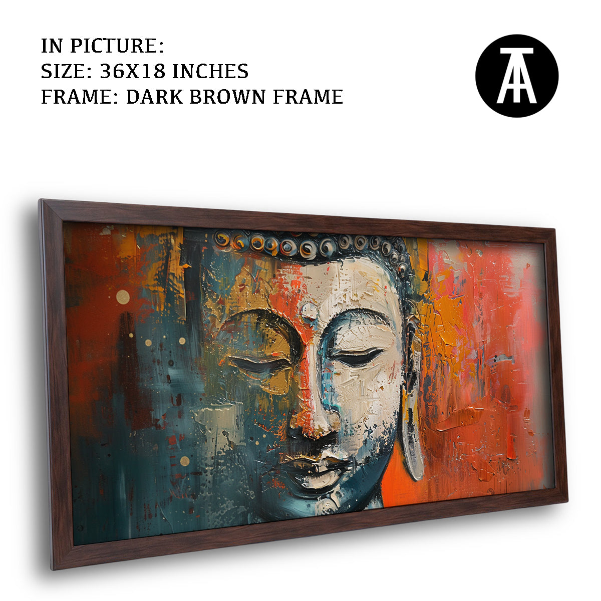 Artwork in Metal Champagne Gold Frame