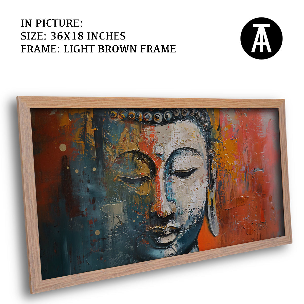Artwork in Dark Brown Frame