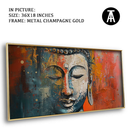 Artwork in Light Brown Frame