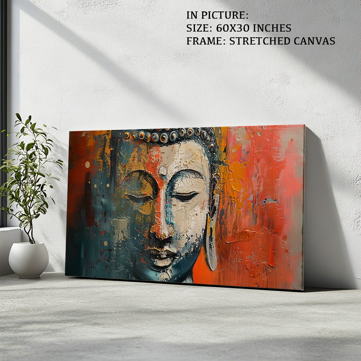 Artwork in Natural Wood Frame
