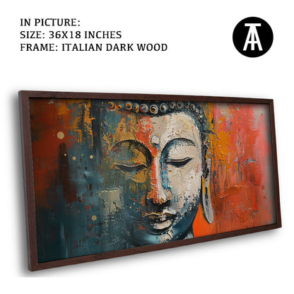 Artwork in Dark Wood Frame
