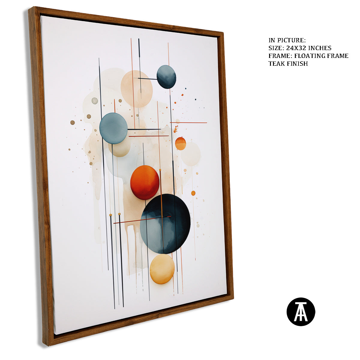 Sample Artwork in Floating Frame
