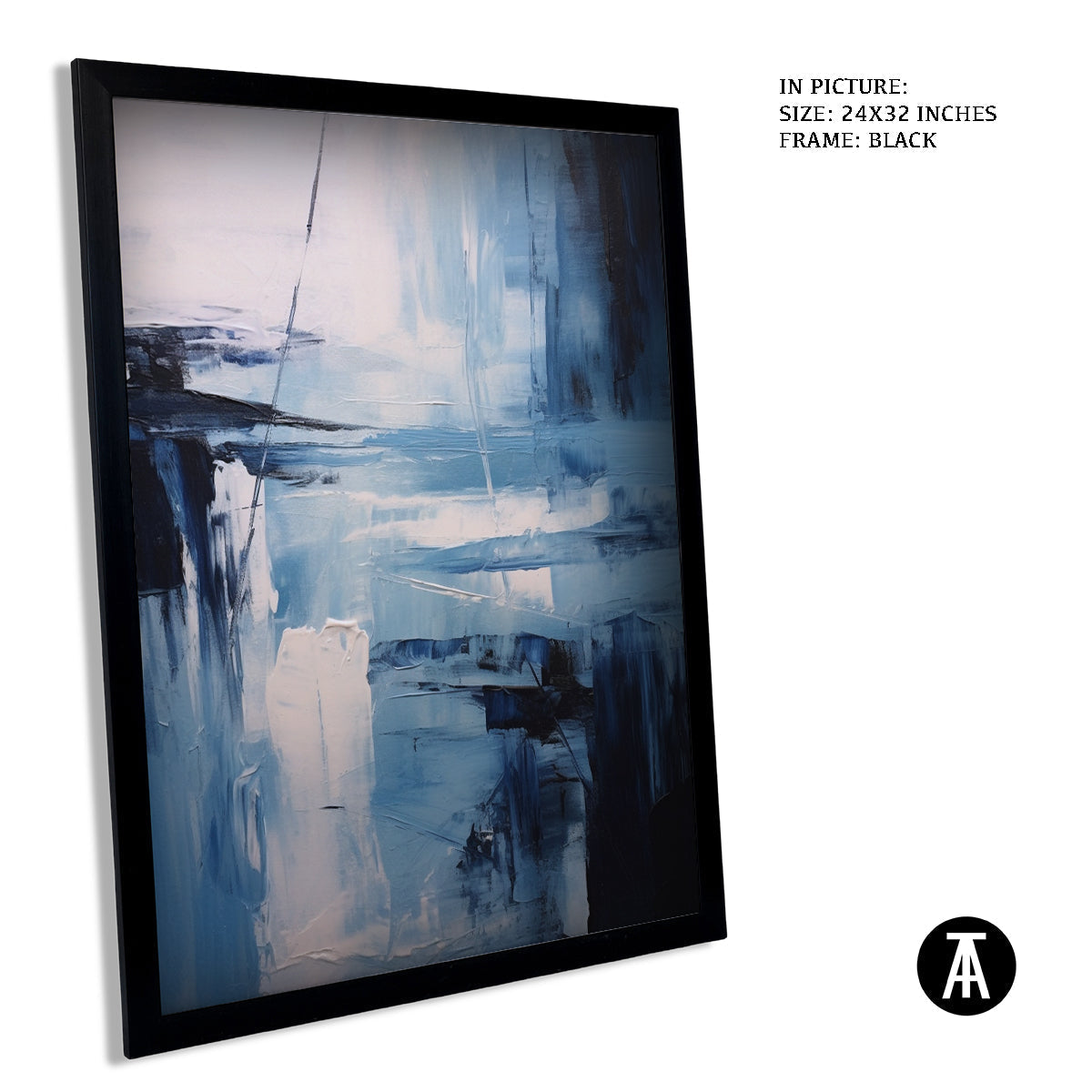 Sample Artwork in Black Frame