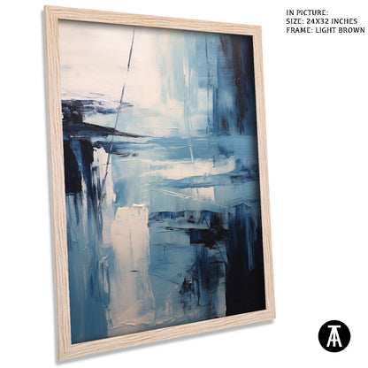 Sample Artwork in Light Brown Frame
