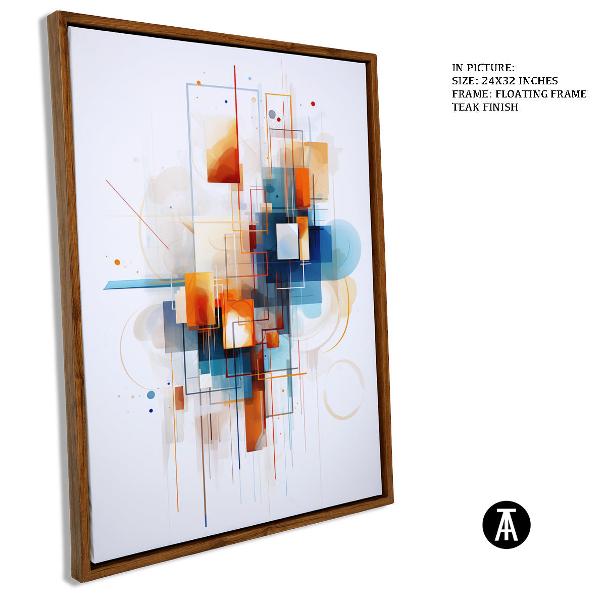 Sample Artwork in Floating Frame