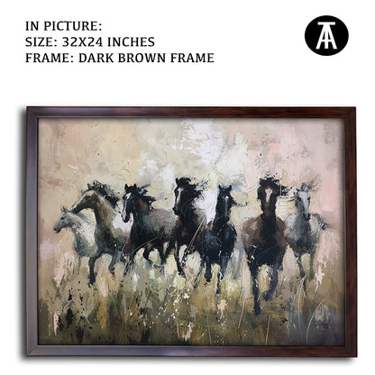 Artwork in Metal Champagne Gold Frame