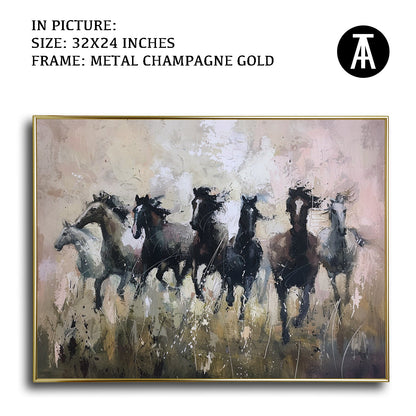 Artwork in Light Brown Frame