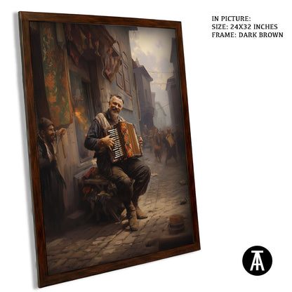 Artwork in Metal Champagne Gold Frame