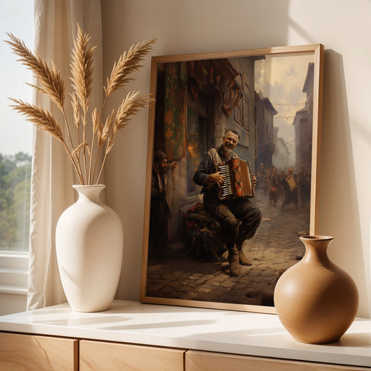 Istanbul Painting in a Lifestyle Setting