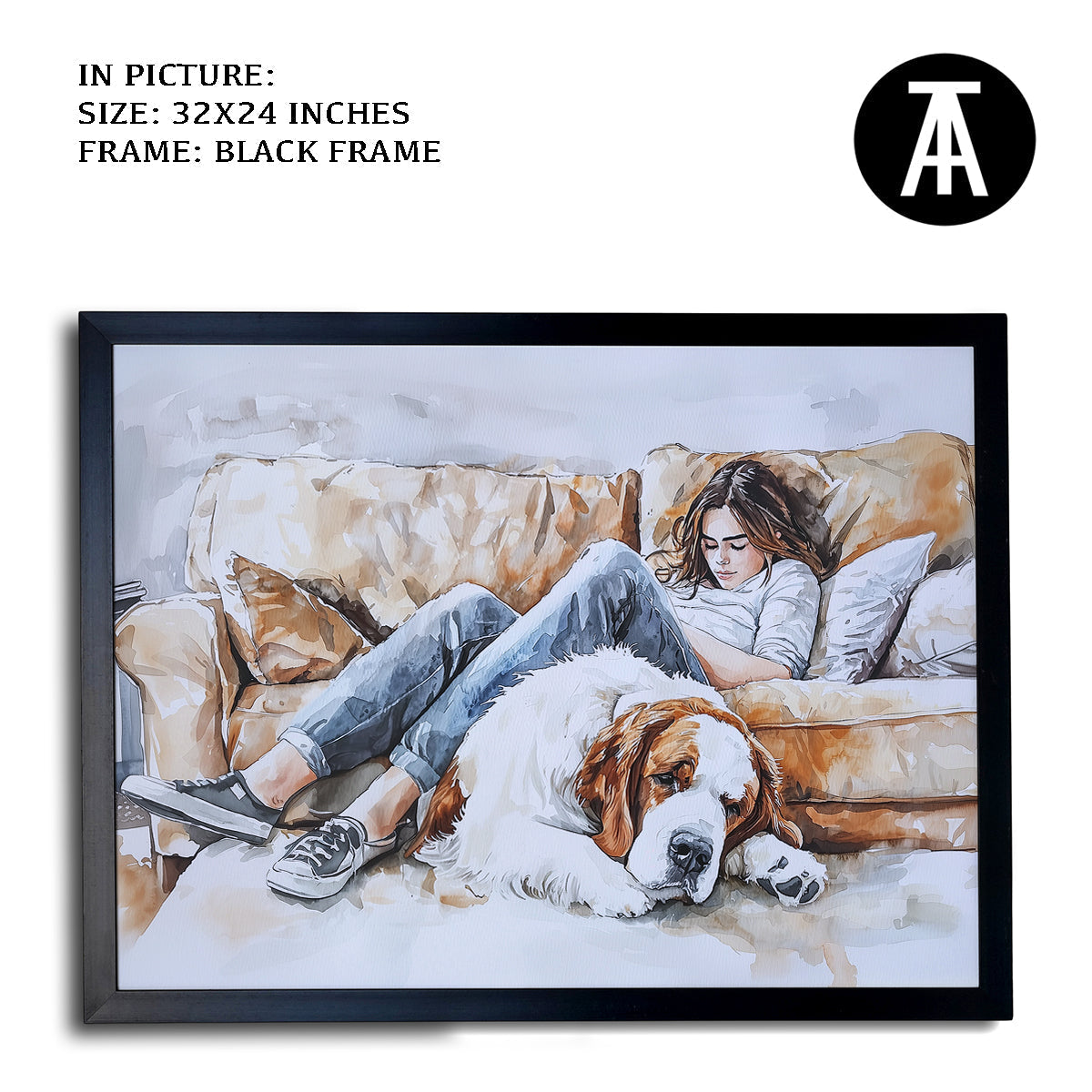 Artwork in Metal Earling Silver Frame