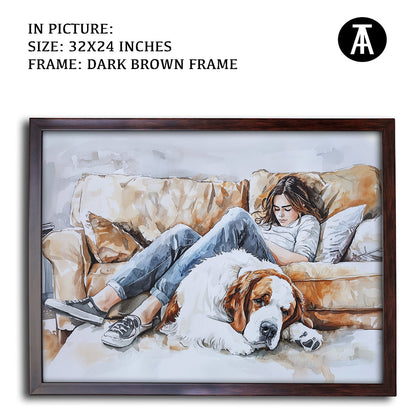 Artwork in Metal Champagne Gold Frame