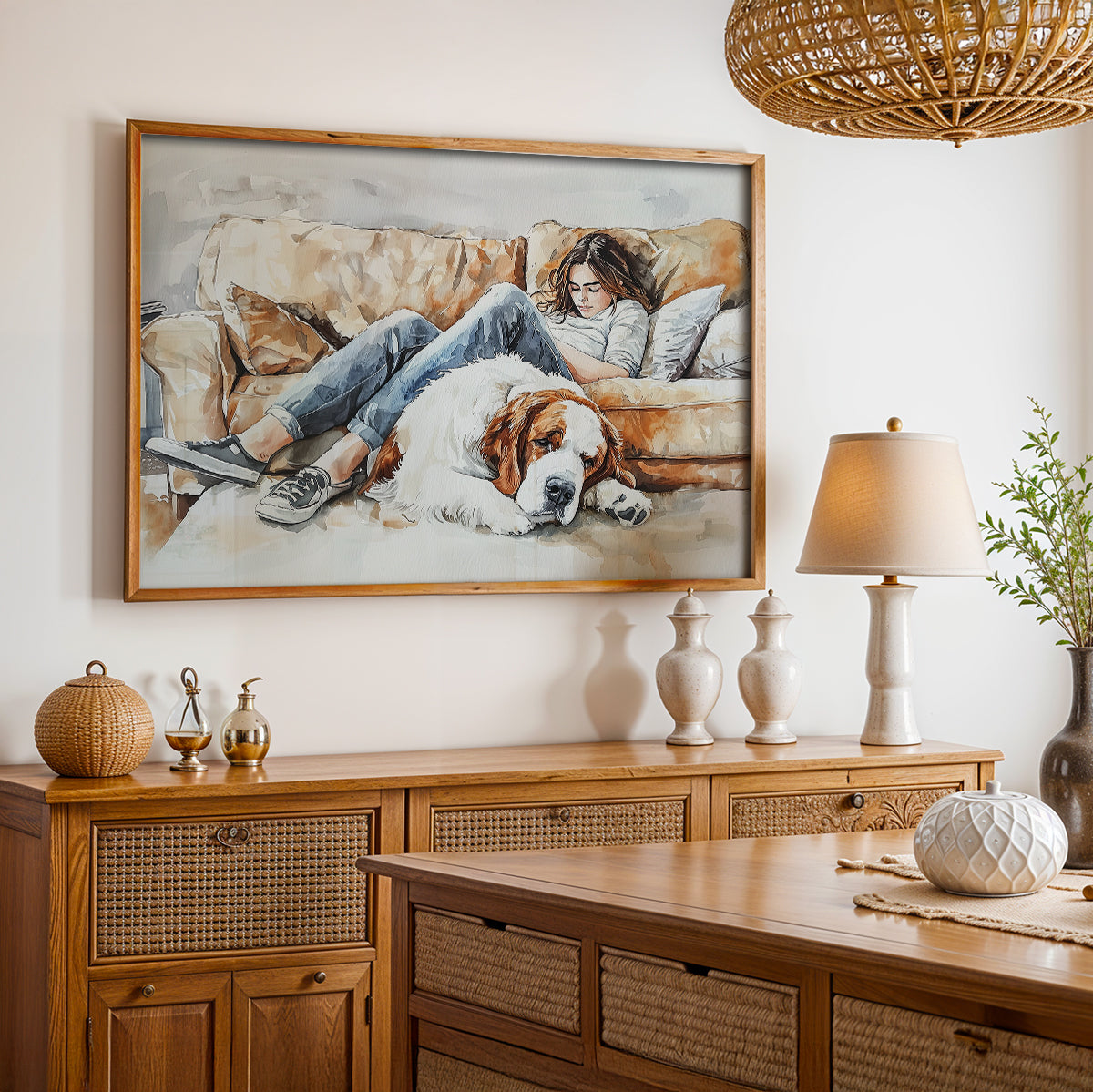 Limited Edition Painting in a Lifestyle Setting