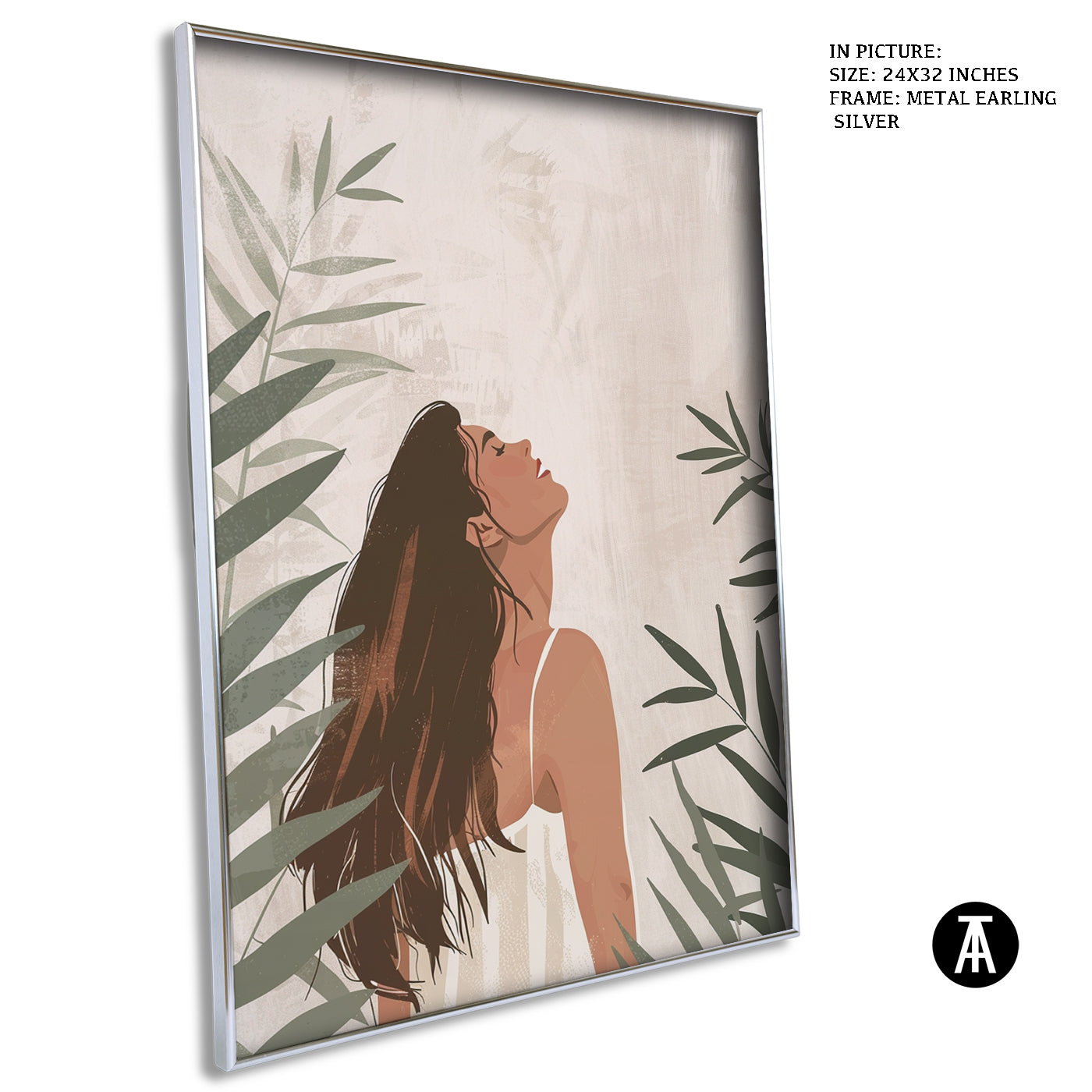 Artwork in Metal Earling Silver Frame