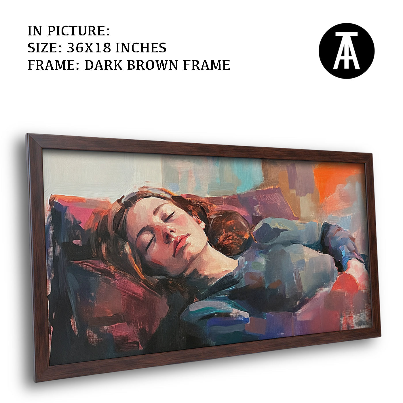 Artwork in Metal Champagne Gold Frame