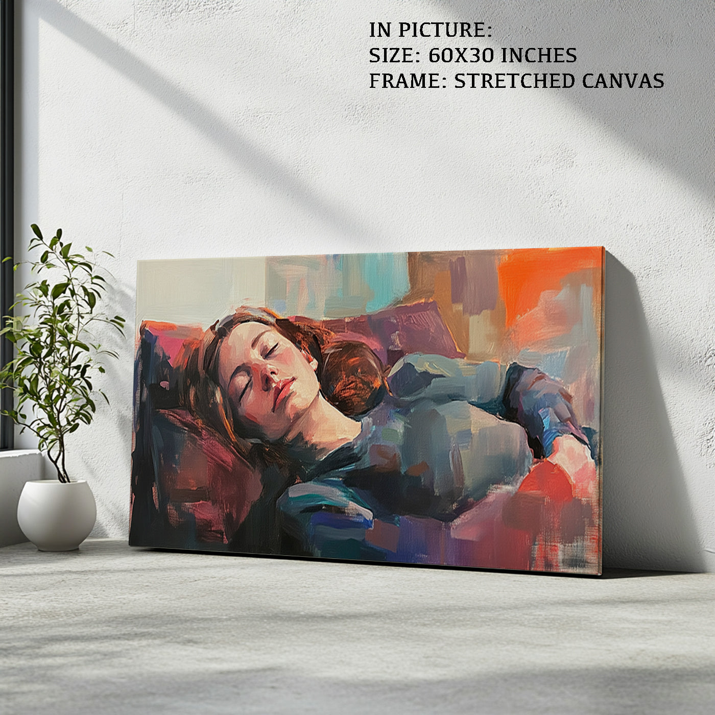 Artwork in Natural Wood Frame