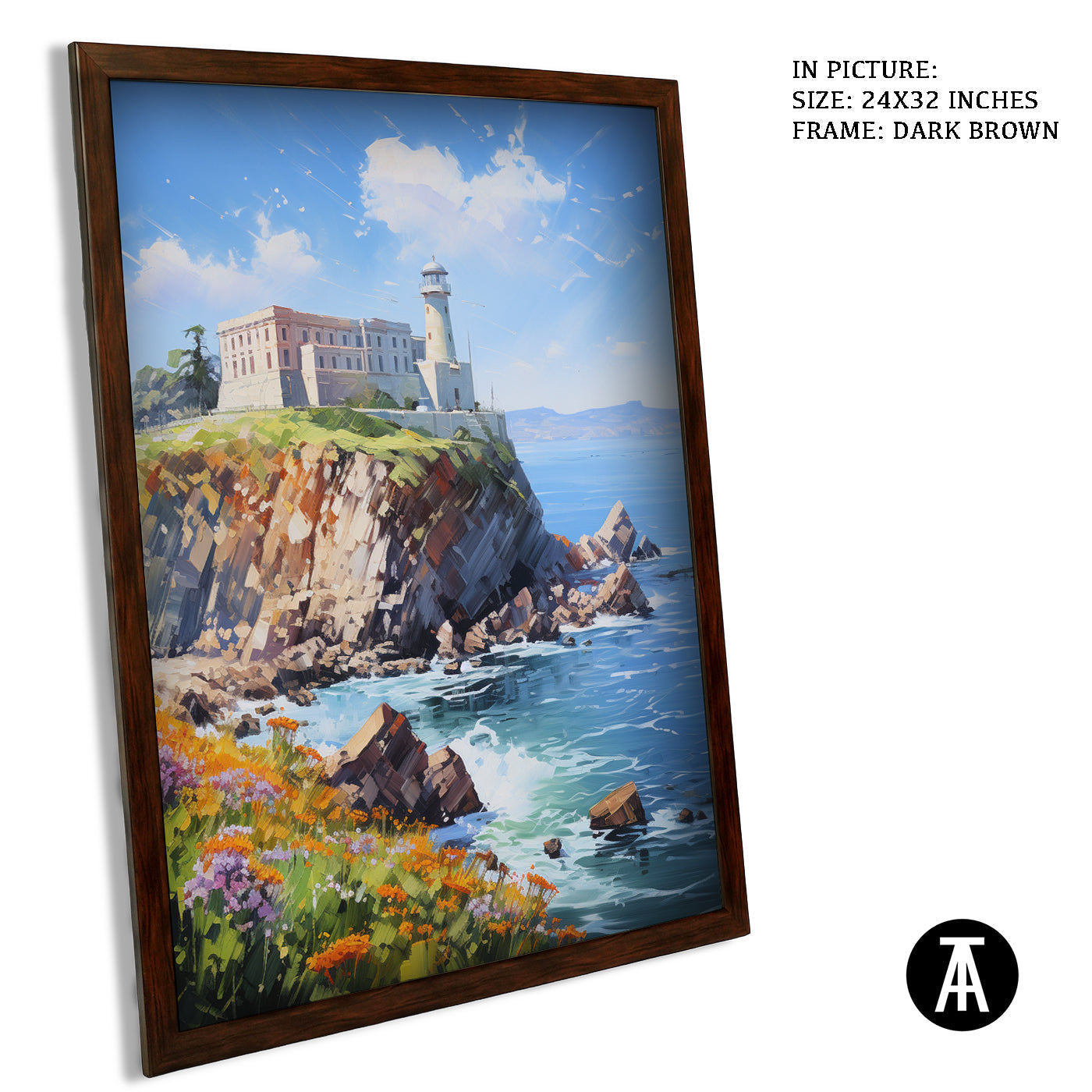 Artwork in Metal Champagne Gold Frame
