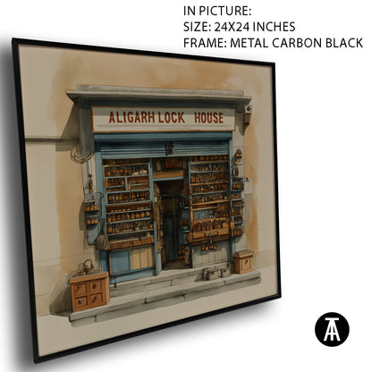 Artwork in Carbon Black Meta Frame