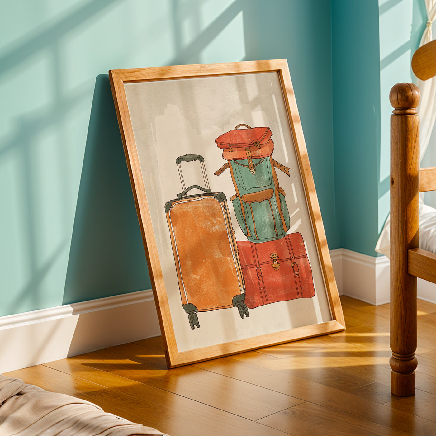 Praha Bohemian Artwork in a Lifestyle Setting