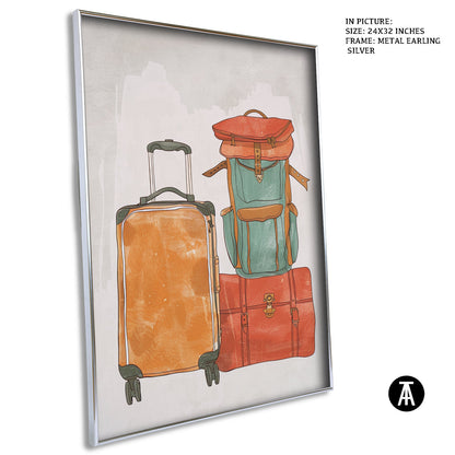 Artwork in Metal Earling Silver Frame