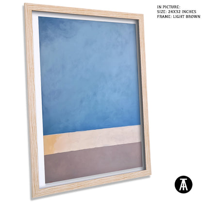 Sample Artwork in Light Brown Frame