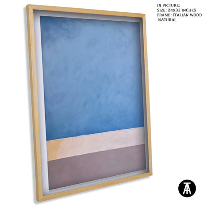 Sample Artwork in Italian Wood Framing Natural