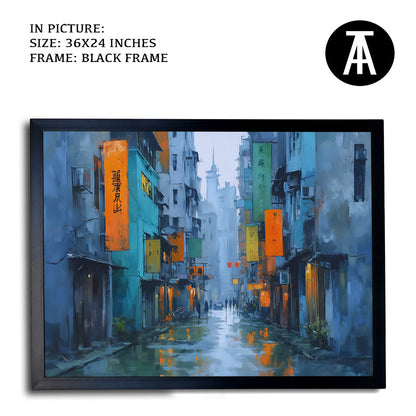 Artwork in Metal Champagne Gold Frame