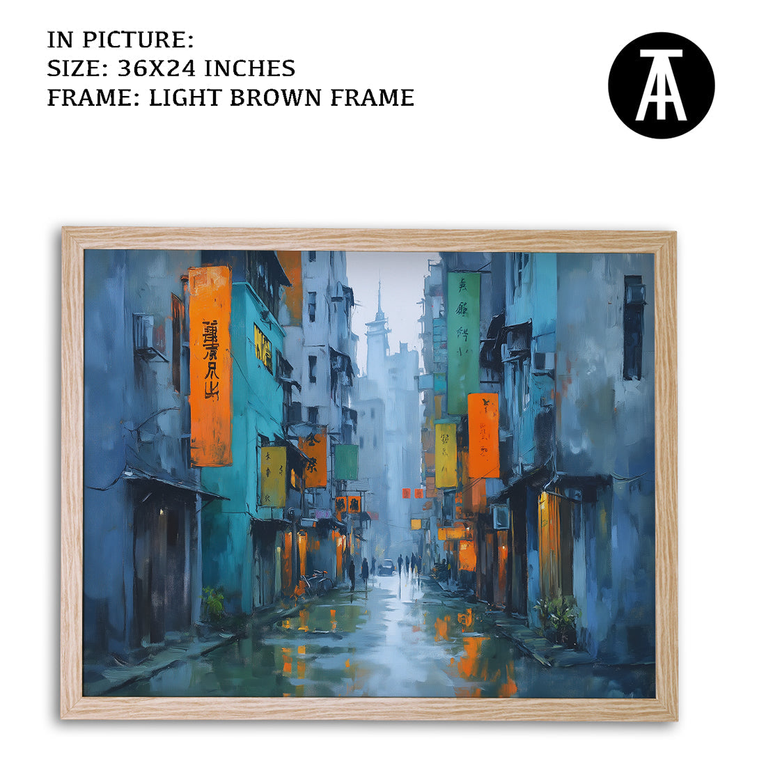 Artwork in Metal Earling Silver Frame