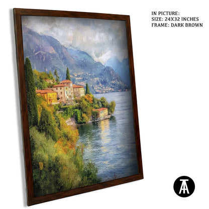 Sample Artwork in Dark Brown Frame