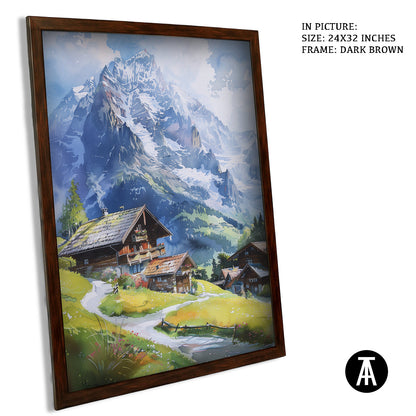 Artwork in Metal Champagne Gold Frame