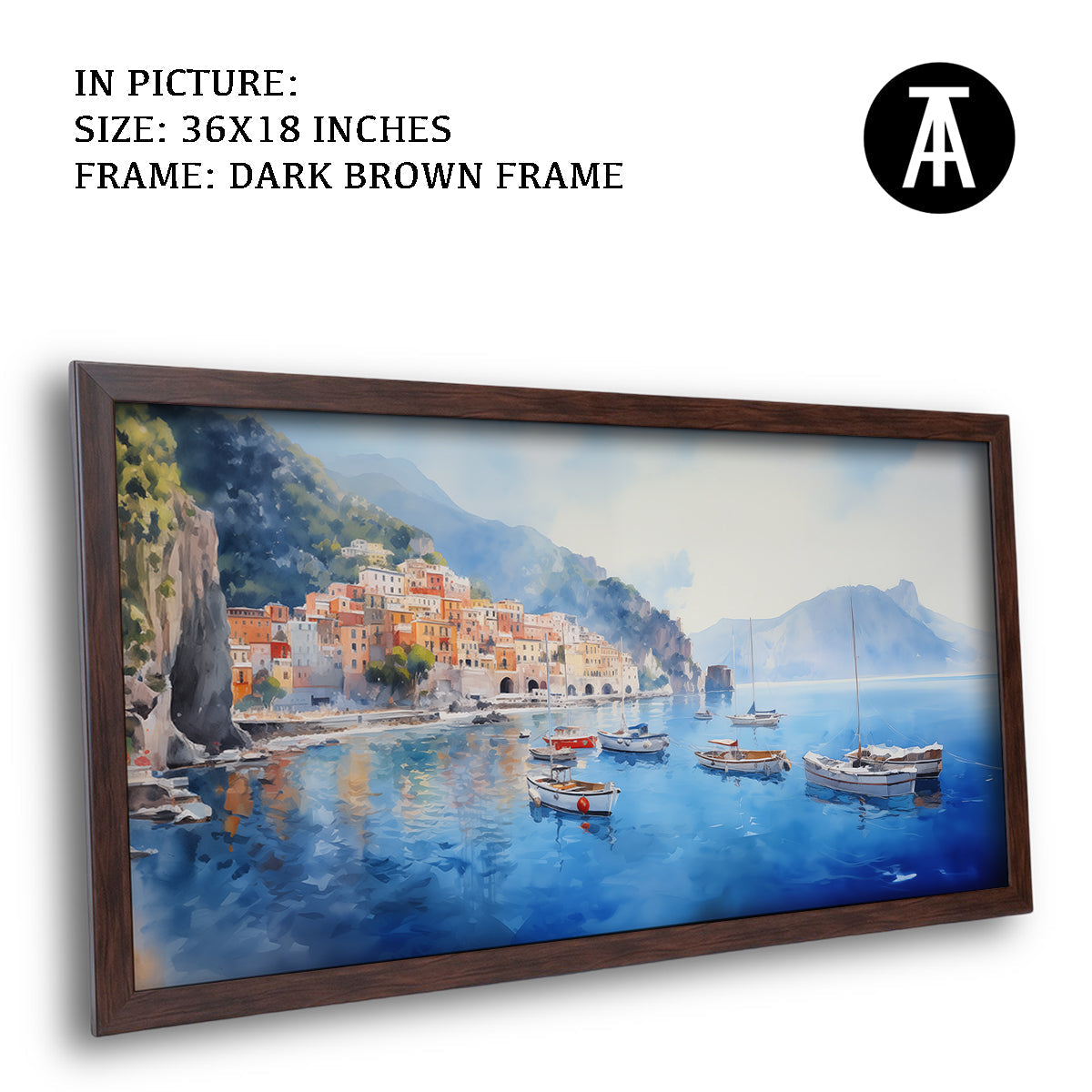 Artwork in Metal Champagne Gold Frame