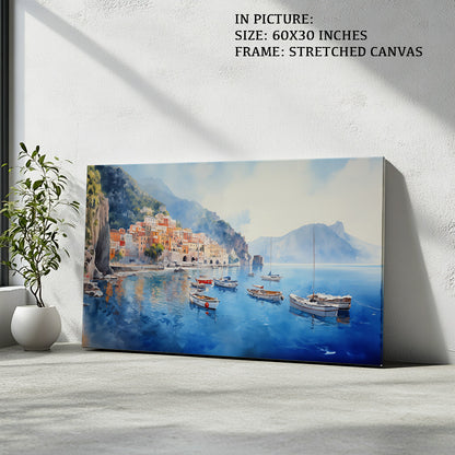 Artwork in Natural Wood Frame