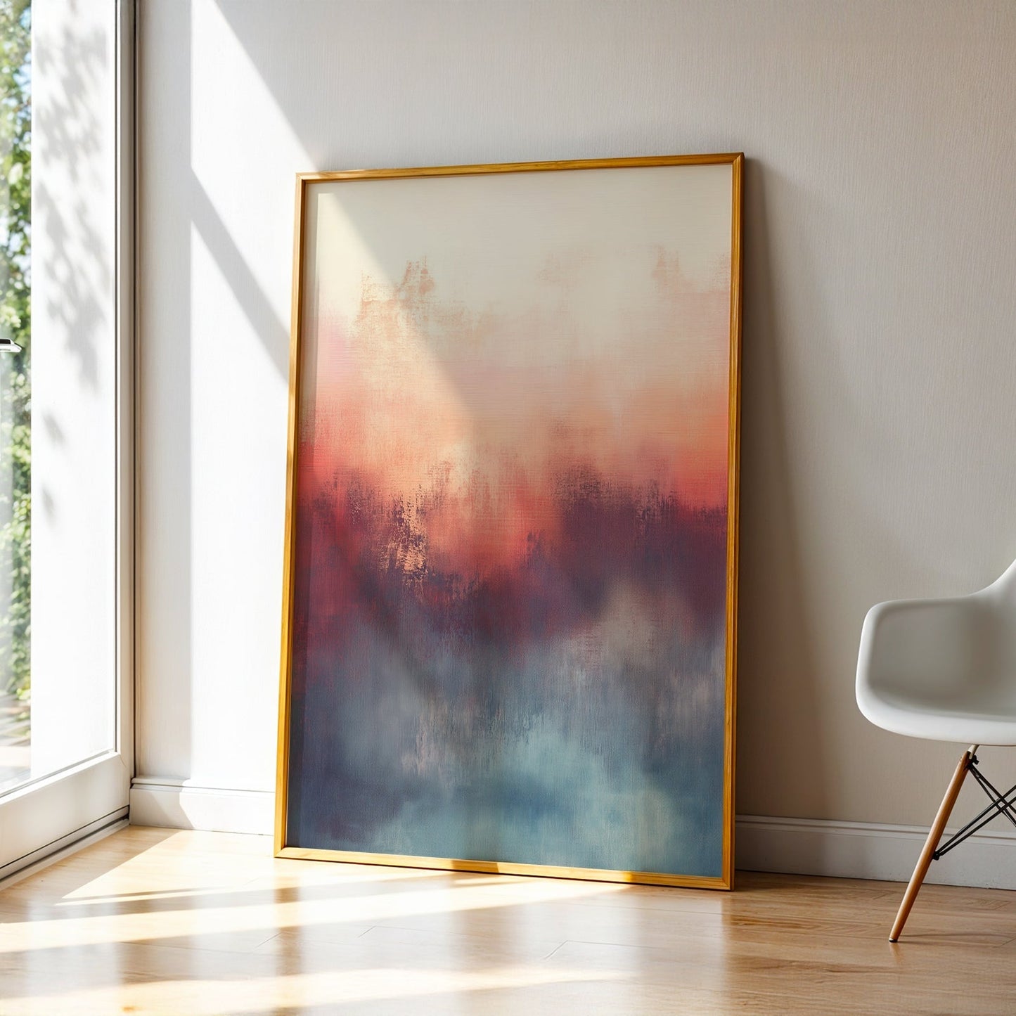 Abstract Art in a Lifestyle Setting Amber Fog by NYC Abstract