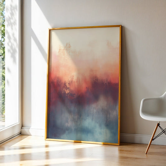 Abstract Art in a Lifestyle Setting Amber Fog by NYC Abstract