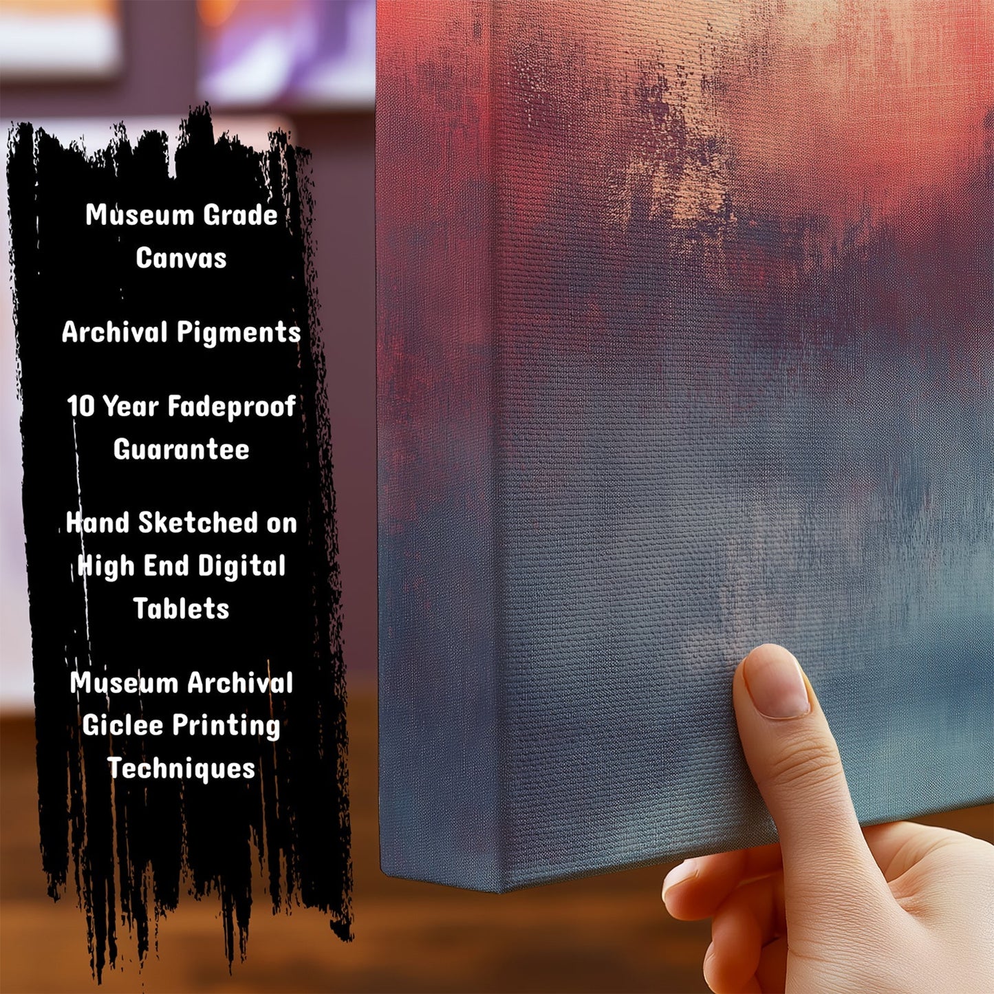 Important Features of our Abstract ArtworksAmber Fog by NYC Abstract