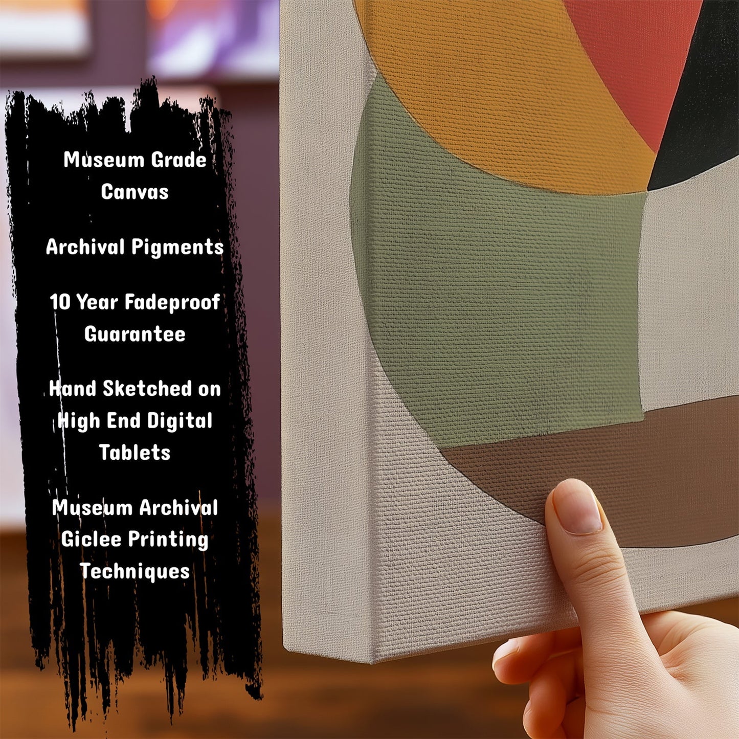 Important Features of our Abstract ArtworksAmber Void by NYC Abstract