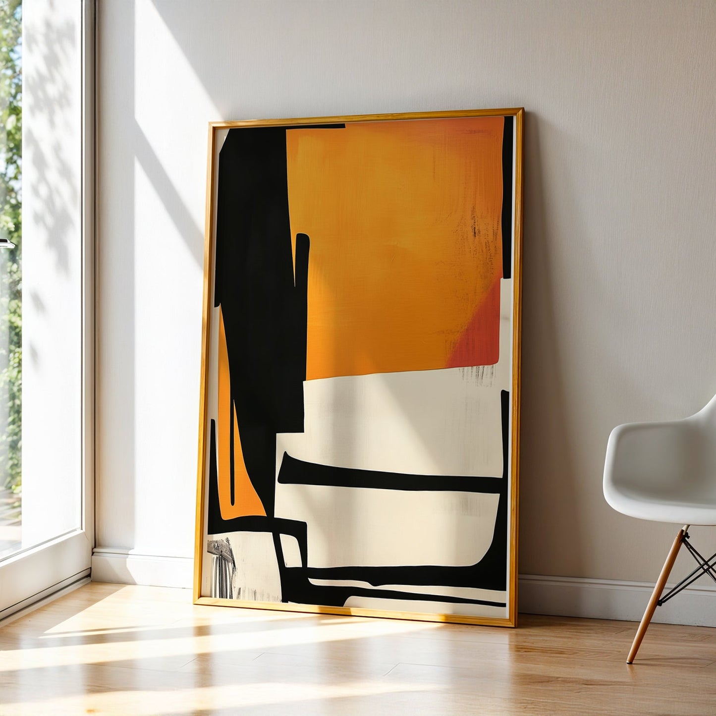 Abstract Art in a Lifestyle Setting Amber Wish by NYC Abstract
