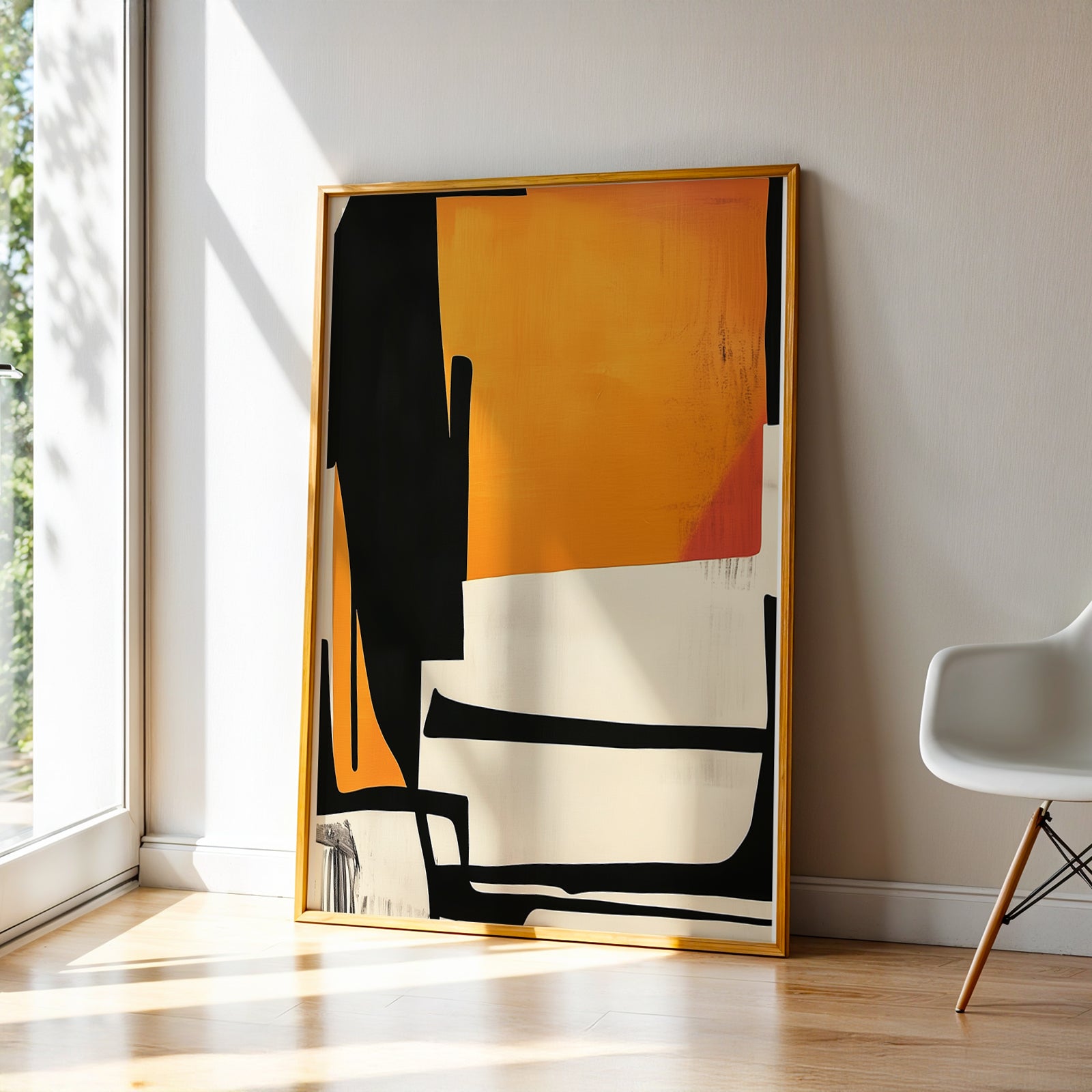 Abstract Art in a Lifestyle Setting Amber Wish by NYC Abstract