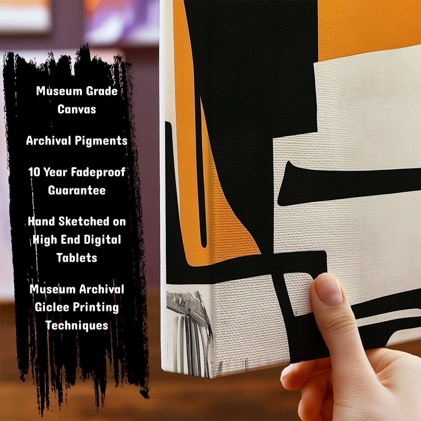 Important Features of our Abstract ArtworksAmber Wish by NYC Abstract