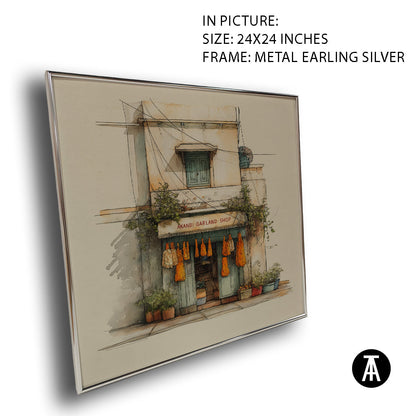 Artwork in Metal Earling Silver Frame