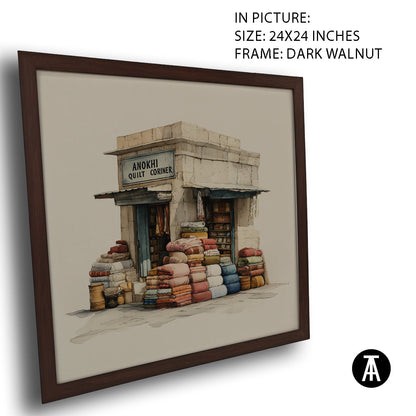 Artwork in Dark Walnut Frame