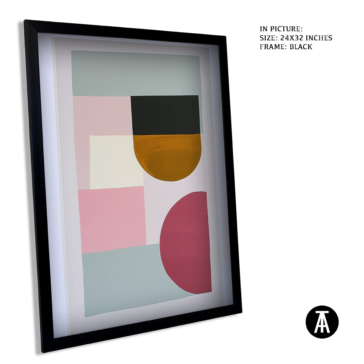 Sample Artwork in Black Frame